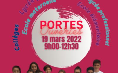 PORTES OUVERTES – Samedi 19 mars 2022